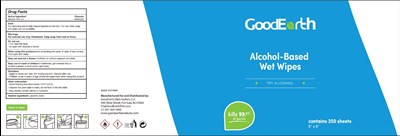 250 Pcs Ndc: 71745-125-01 (Dalian Alcohol Wipes 250 Pcs Label)